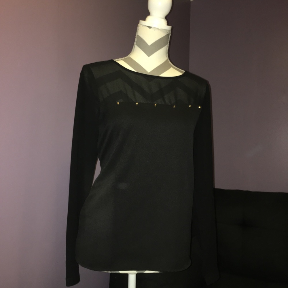 *SALE* |  THE ORIGINAL, INC. | black studded top